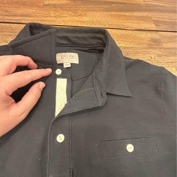 JACHS New York men’s polo golf shirt. Size Large. Black. Excellent quality and c - Picture 4 of 9